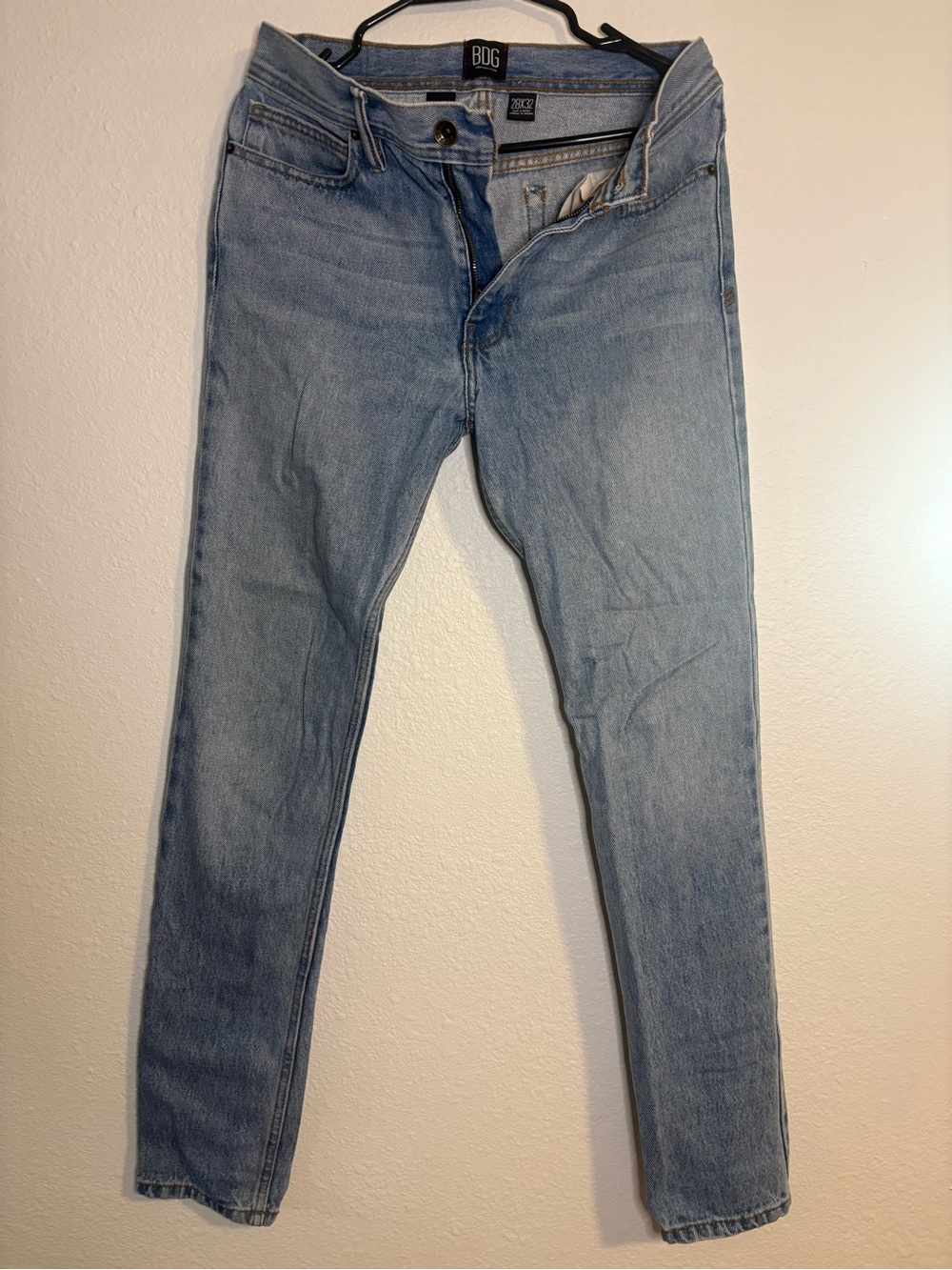 BDG Light Blue Men's Slim Jeans, 28x30